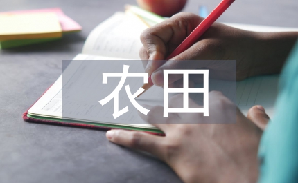 加快高標準農田建設